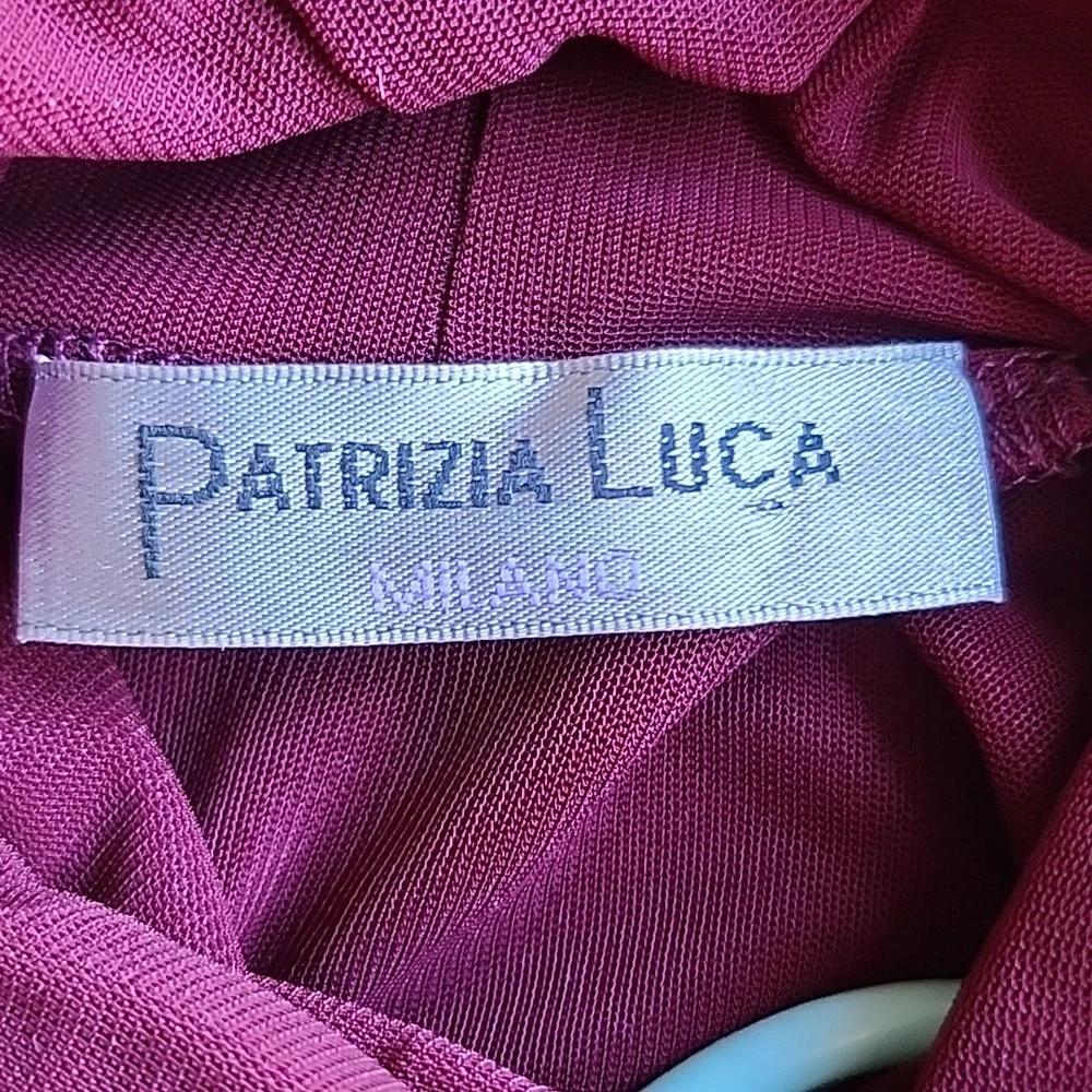 Patrizia Luca Burgundy Long Sleeve Blouse - Picture 6 of 9